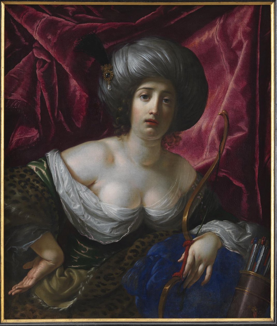 Kvinne fremstilt som gudinnen Diana av Cesare Dandini