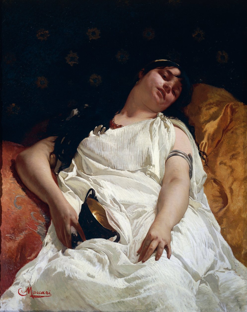 Bacchante, av Cesare Maccari (1840-1919), olje på lerret av Cesare Maccari