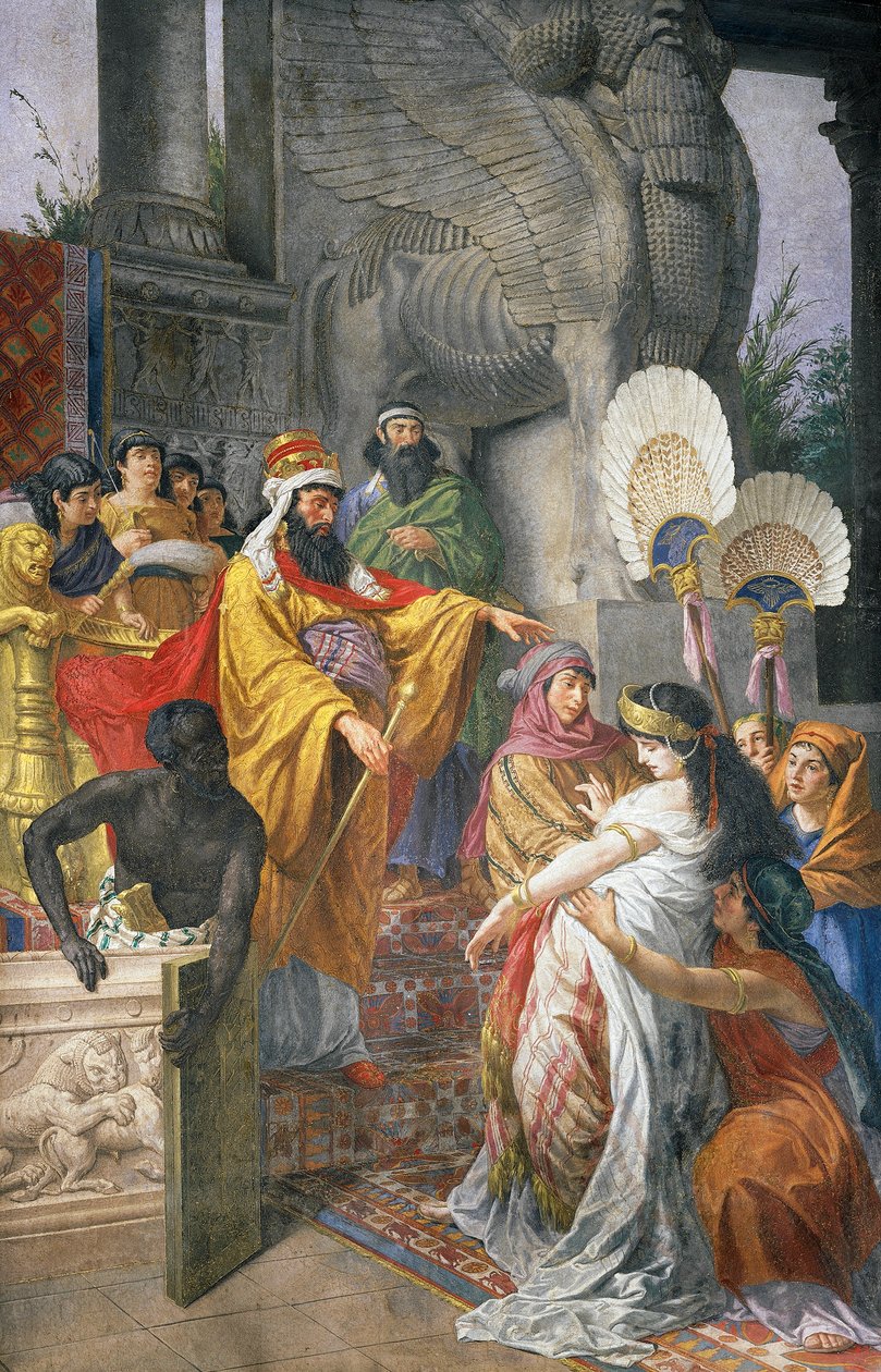 Ester og Ahasverus av Cesare Mariani