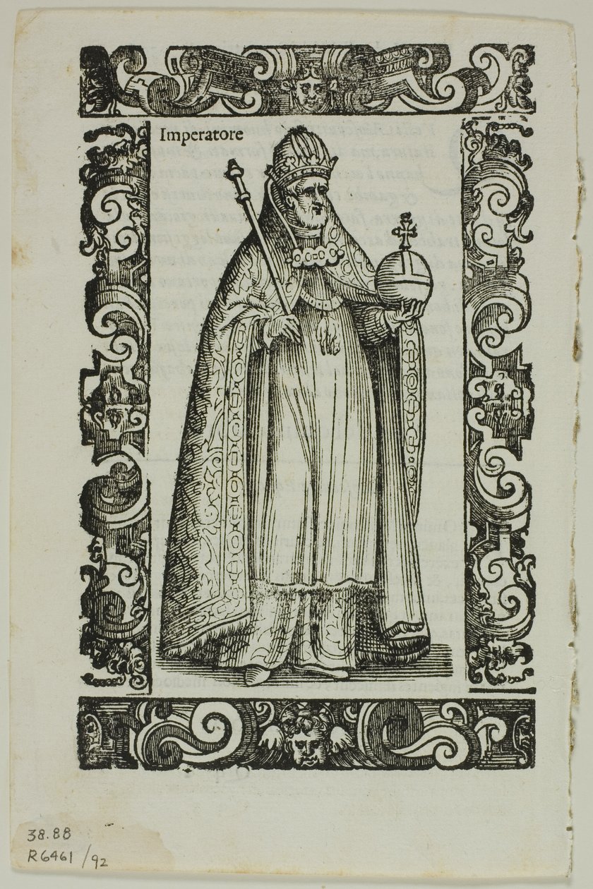 Blad fra Habiti antichi e moderni, plate 92 fra Tresnitt fra Books of the XVI Century av Cesare Vecellio