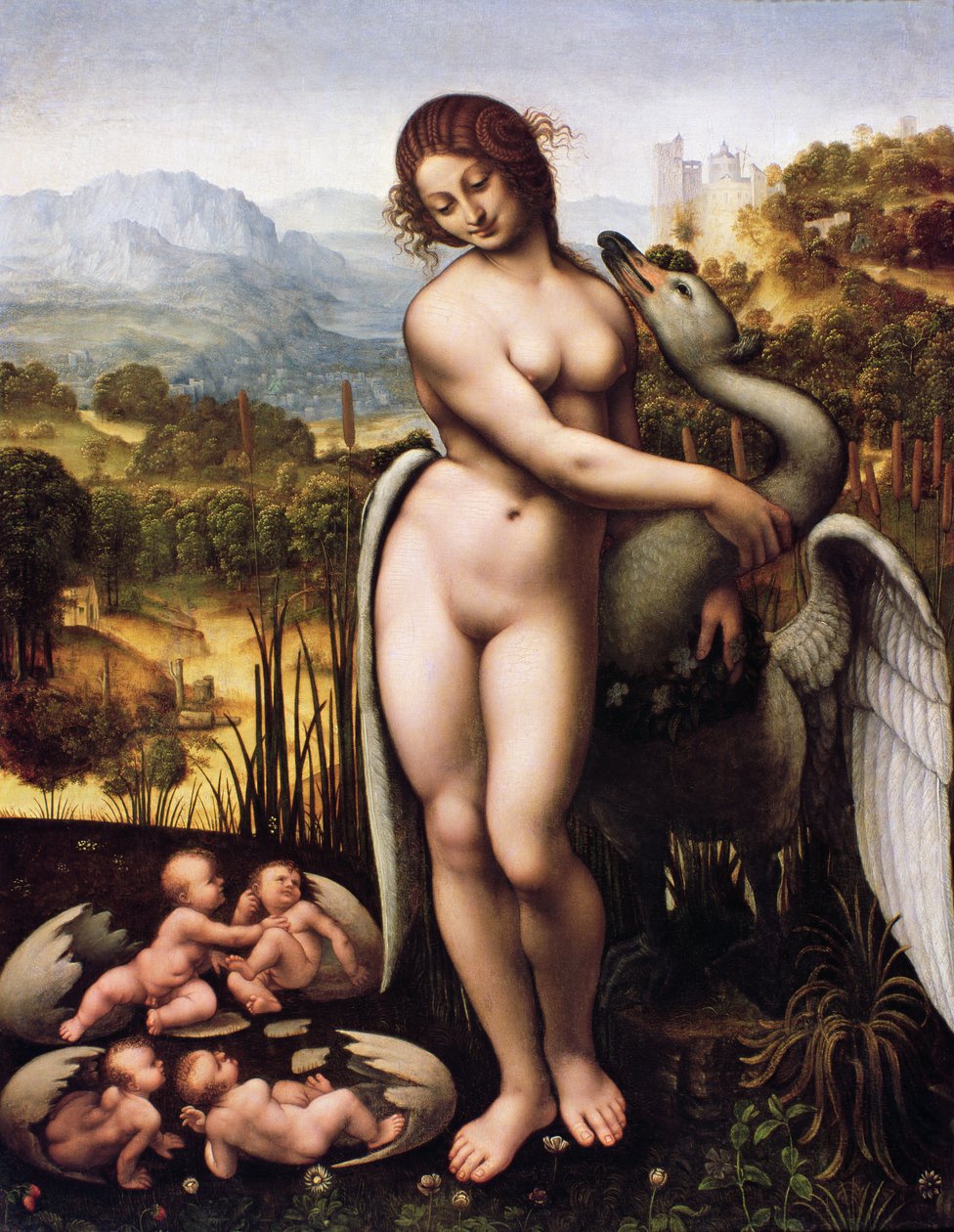 Leda og Svanen av Cesare da Sesto