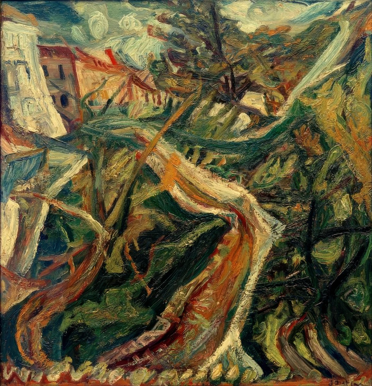 Ch. Soutine, Der Chemin de la fontaine des Tins i Céret av Chaim Soutine
