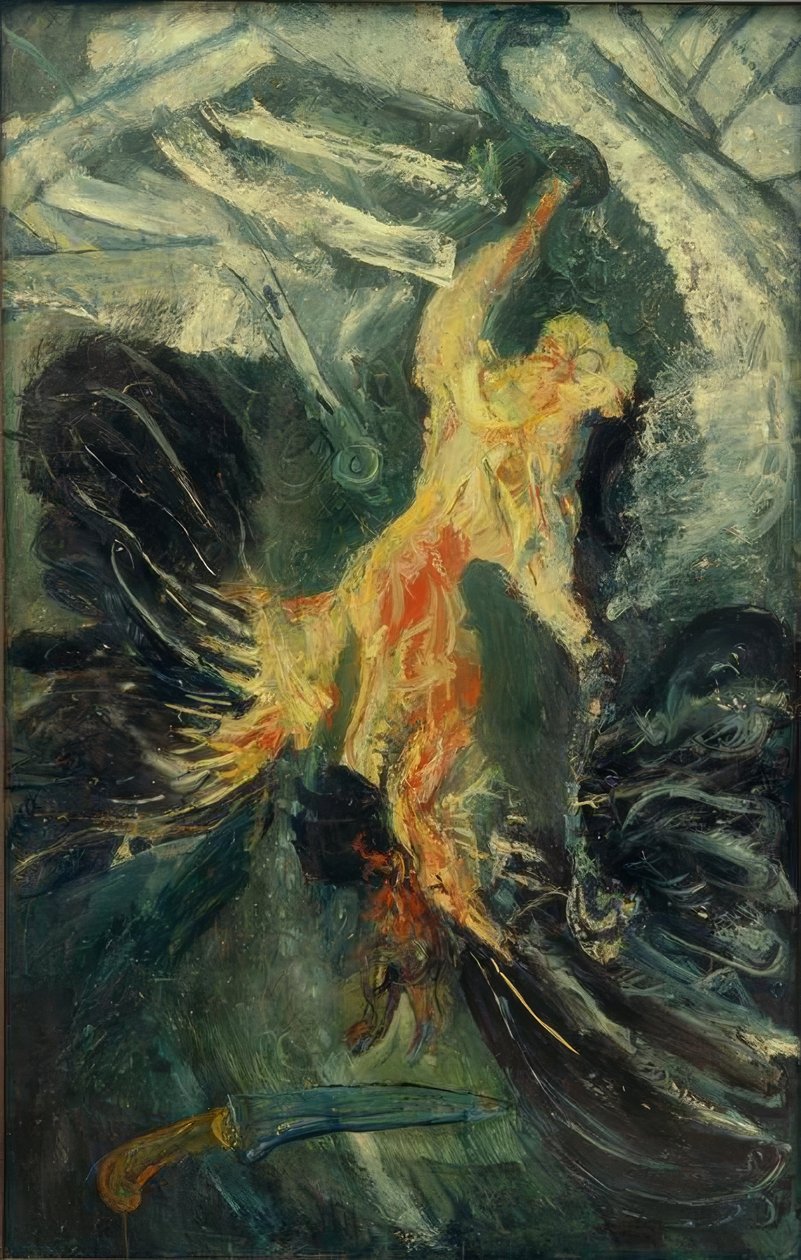 Kap. Soutine, hengende fjærkre av Chaim Soutine
