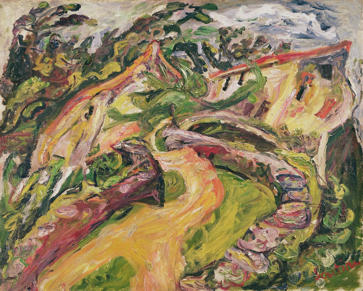Landskap, 1919 av Chaim Soutine