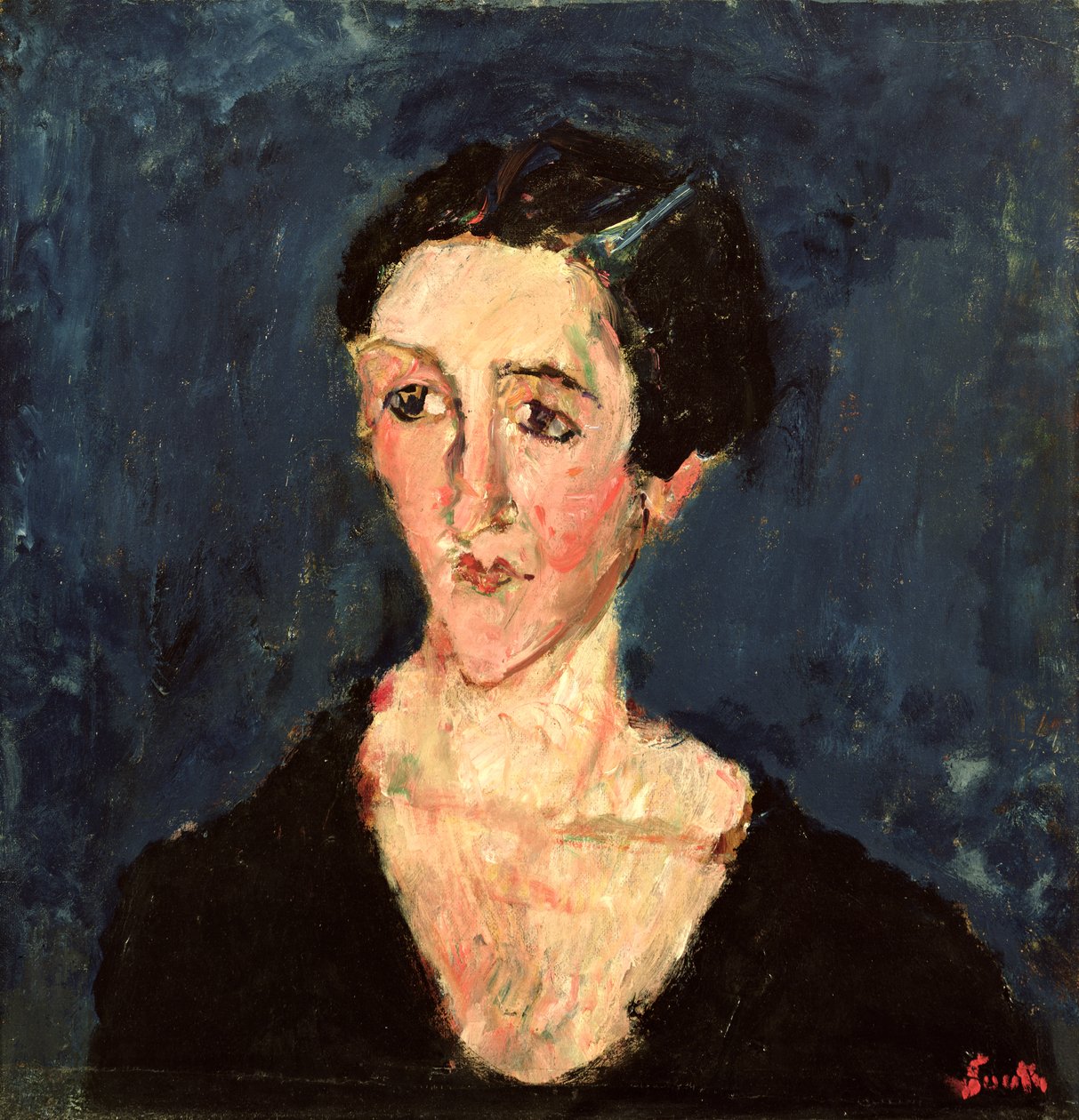 Madame M. Castaing, ca. 1928 av Chaim Soutine