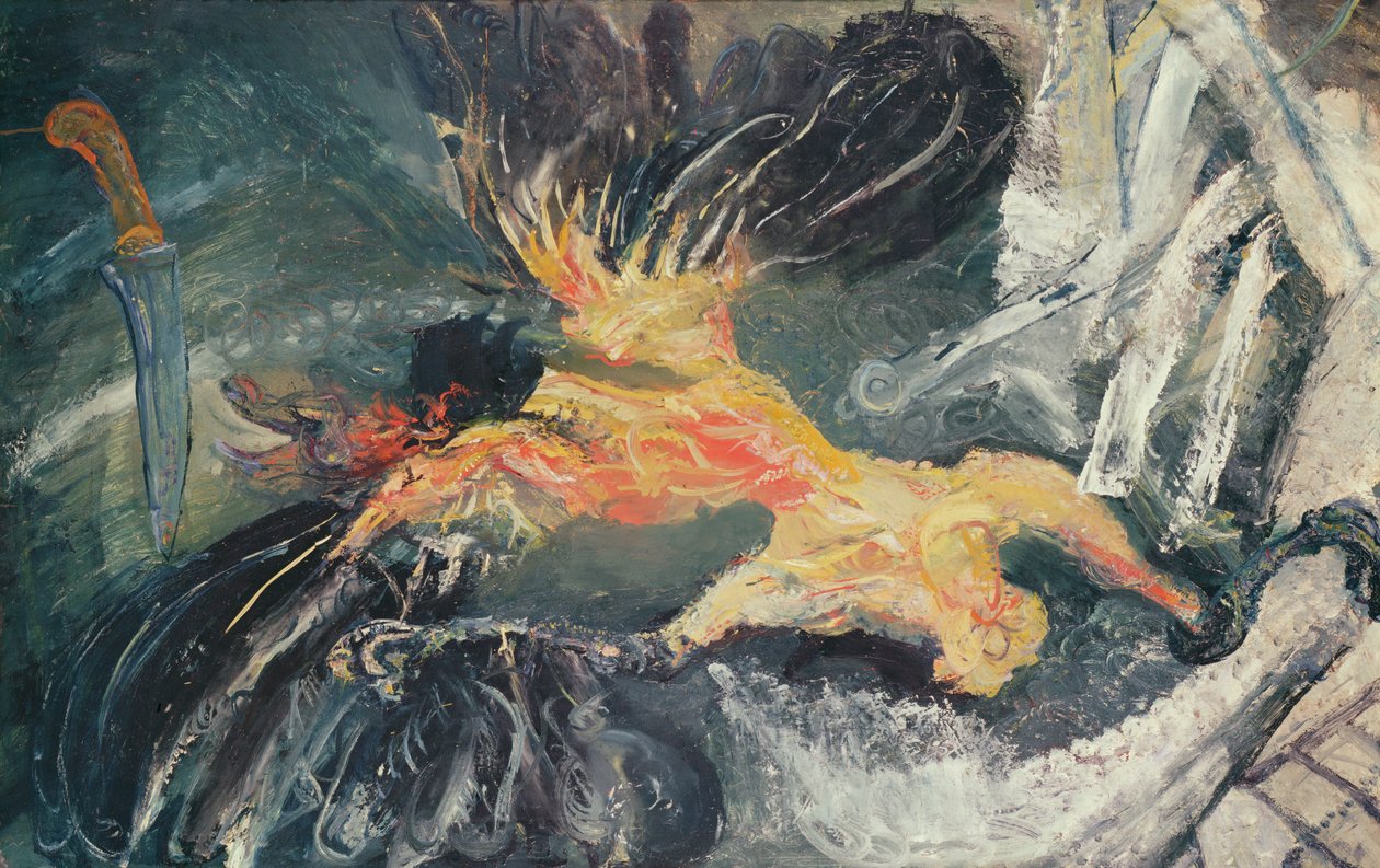 Fjærkre, ca. 1925-26 (olje på papp) av Chaim Soutine