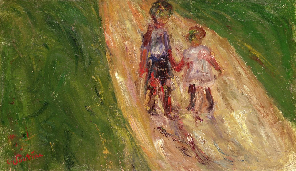 To barn på veien av Chaim Soutine