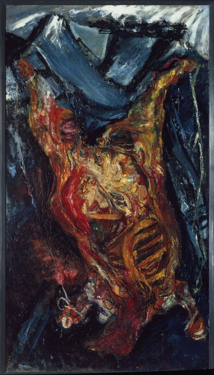Oksebark - Maleri av Chaim Soutine (1894-1943), olje på lerret, 202x114 cm av Chaim Soutine