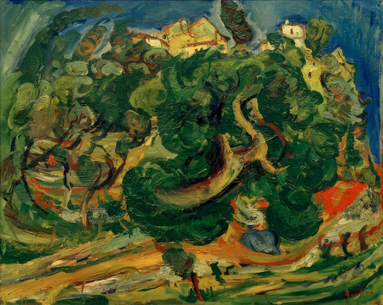 Ch. Soutine, landskap i Sør-Frankrike av Chaim Soutine
