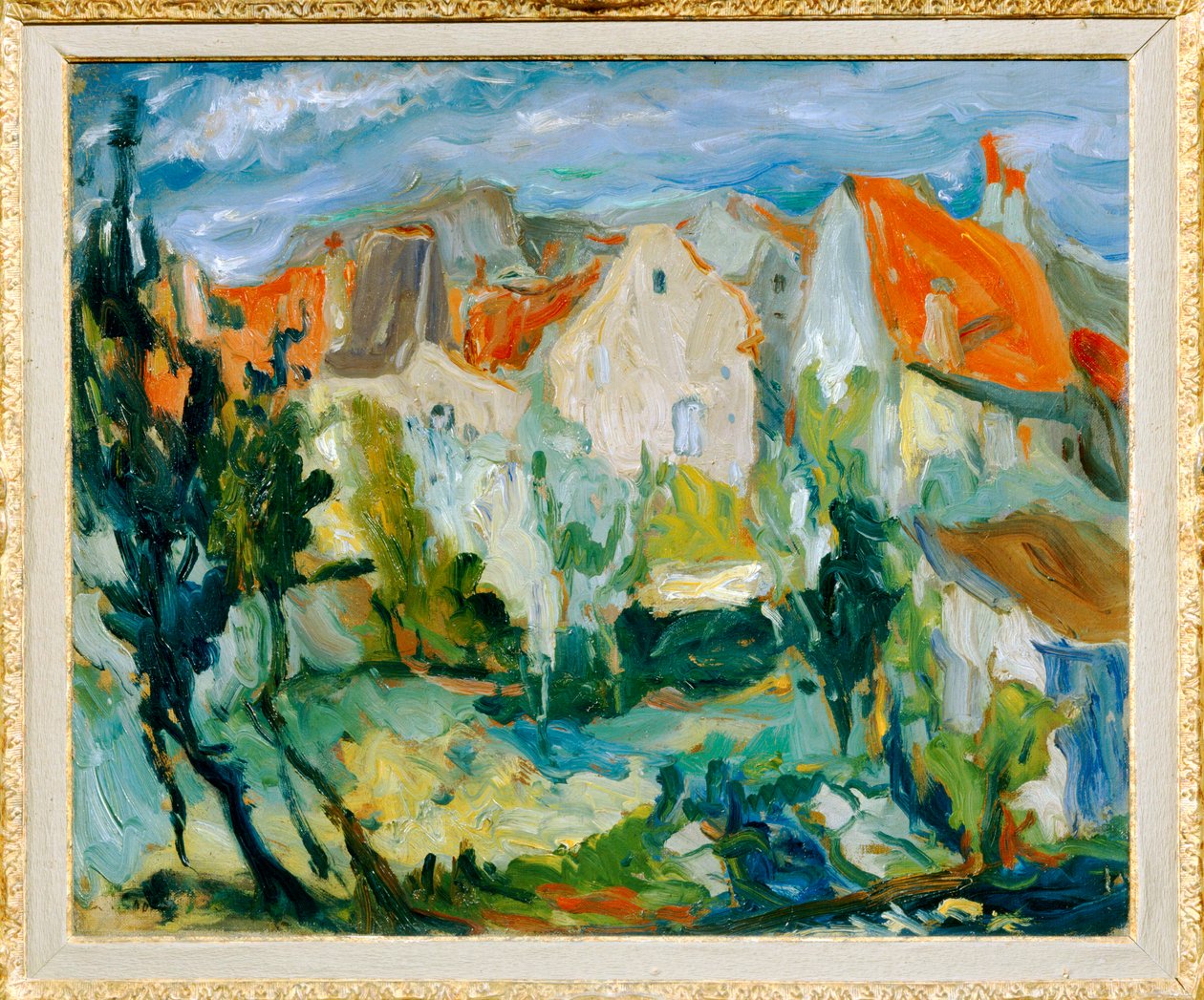 Landskap i Cagne (maleri på lerret) av Chaim Soutine