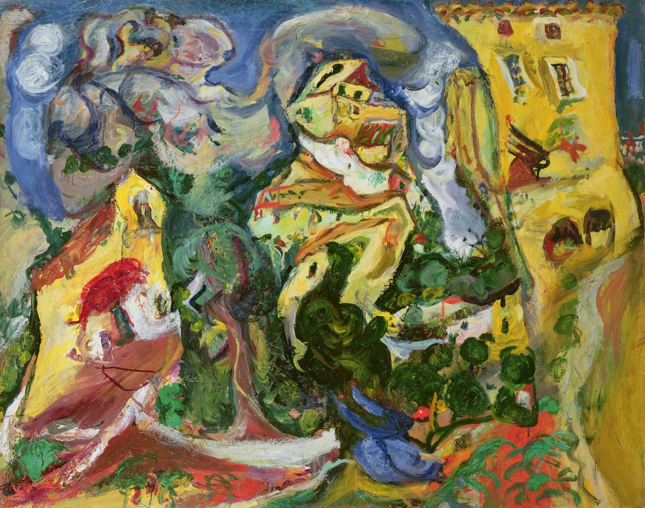 Landsbyen, ca. 1923 av Chaim Soutine