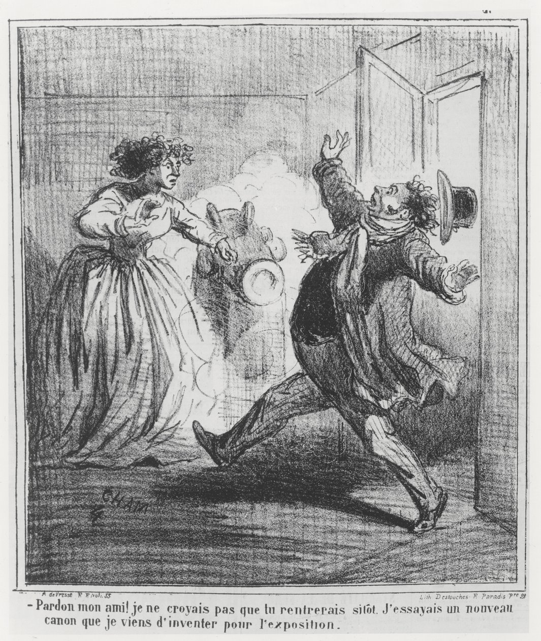 Karikatur av Exposition Universelle i 1867 av Cham