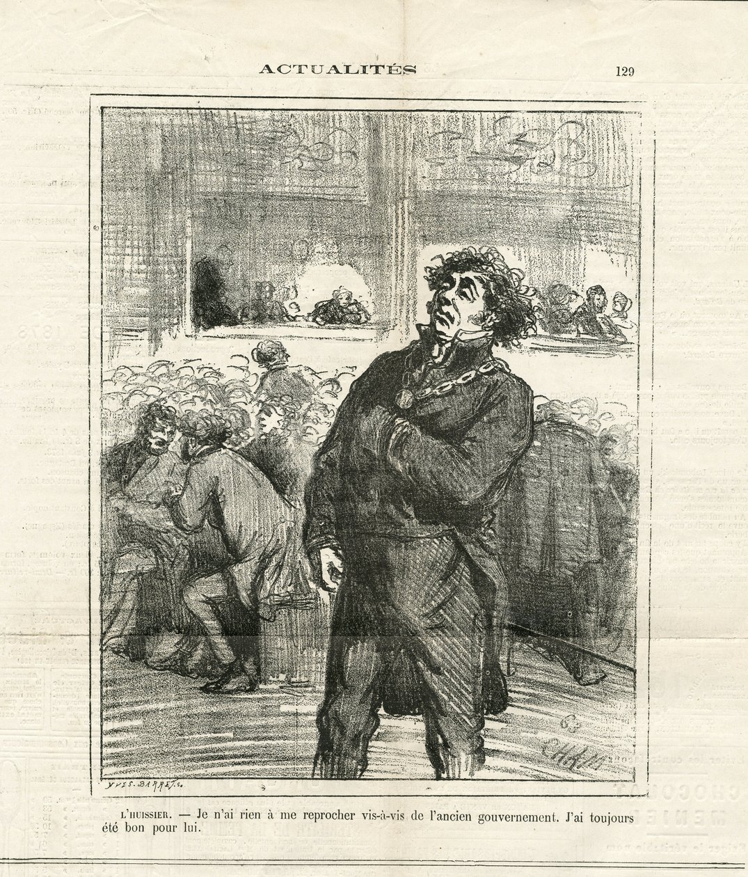 Illustrasjon av Cham (1819-1879) i Le Charivari av Amédée de Noé