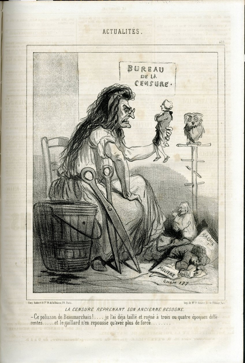 Illustrasjon av Cham (1819-1879) i Le Charivari av Amédée de Noé