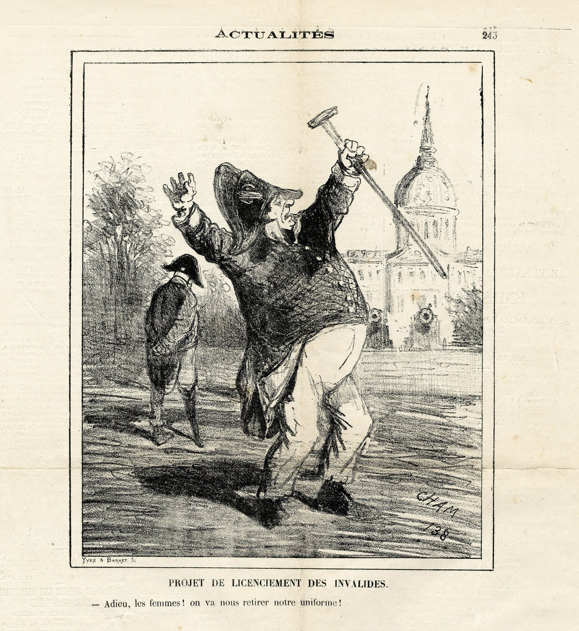 Illustrasjon av Cham (1819-1879) i Le Charivari av Amédée de Noé