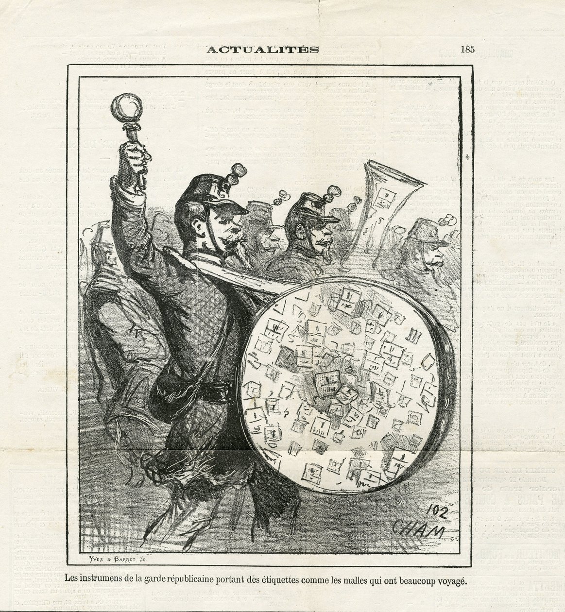 Illustrasjon av Cham (1819-1879) i Le Charivari av Amédée de Noé