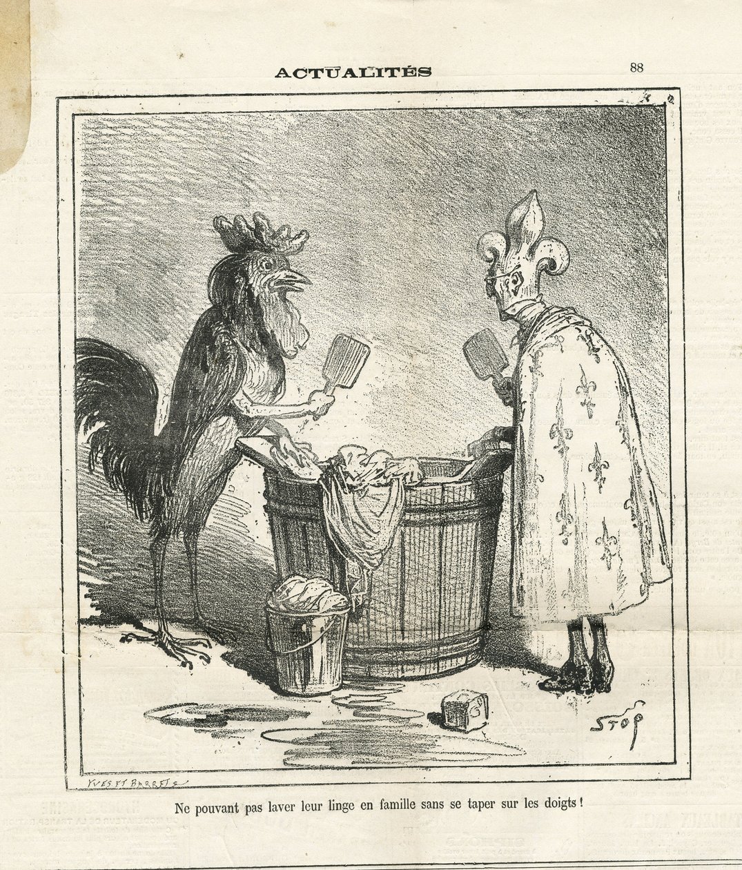 Illustrasjon av Cham (1819-1879) i Le Charivari av Amédée de Noé
