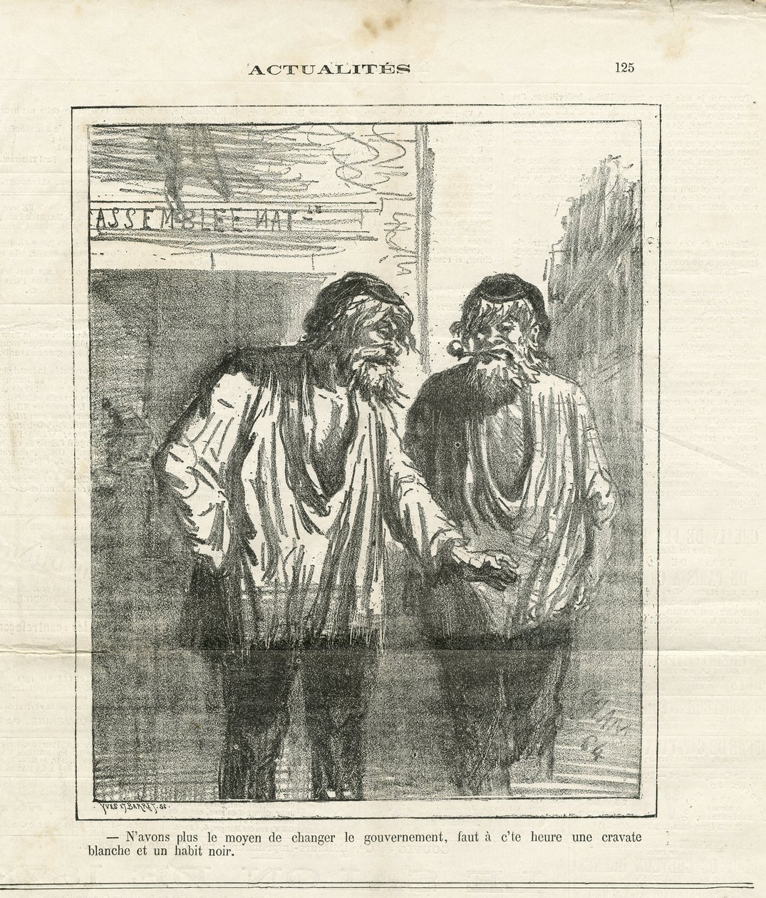 Illustrasjon av Cham (1819-1879) i Le Charivari av Amédée de Noé