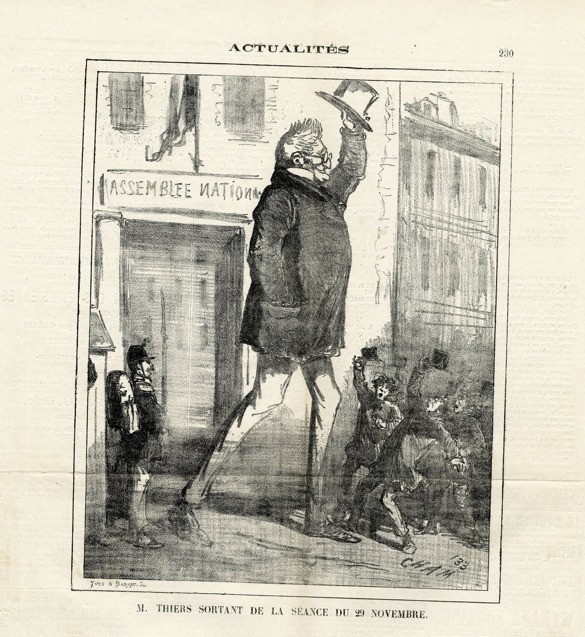 Illustrasjon av Cham (1819-1879) i Le Charivari av Amédée de Noé