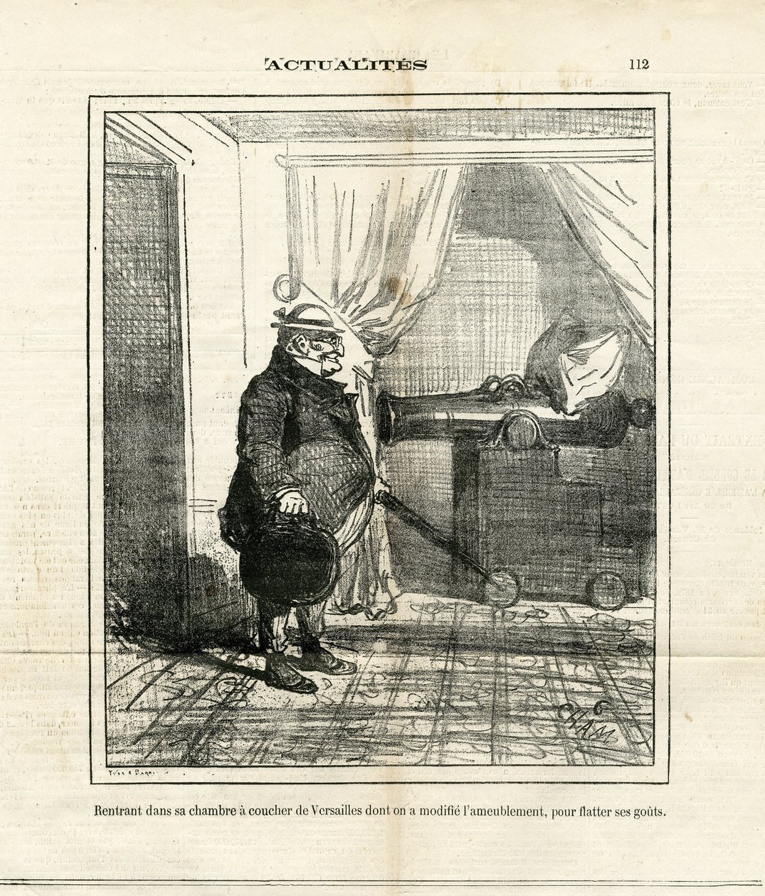 Illustrasjon av Cham (1819-1879) i Le Charivari av Amédée de Noé