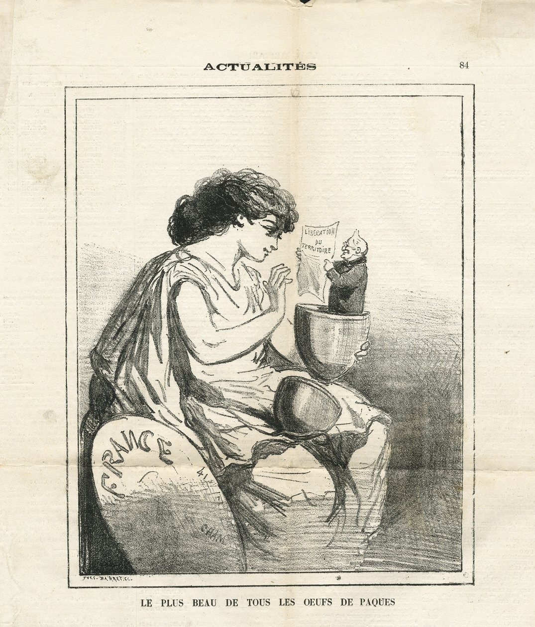 Illustrasjon av Cham (1819-1879) i The Charivari av Amédée de Noé