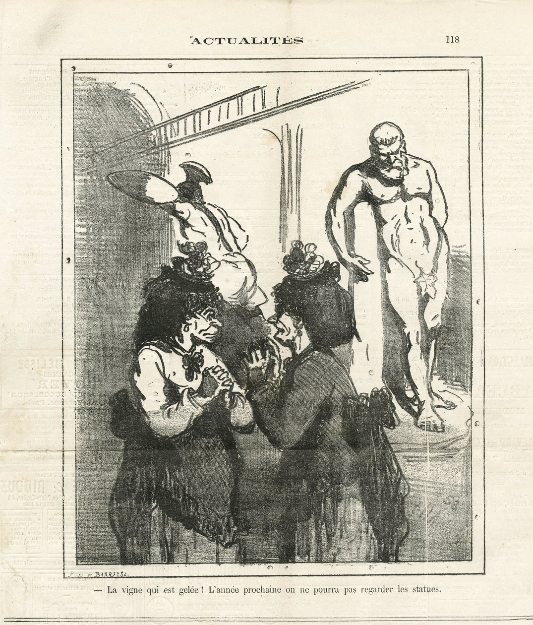 Illustrasjon av Cham (1819-1879) i The Charivari av Amédée de Noé