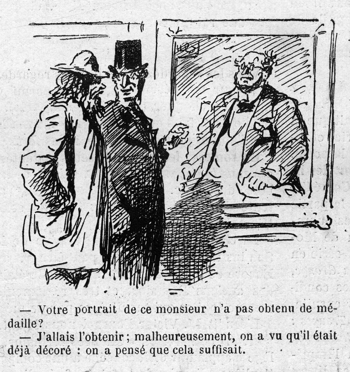 Tegneserie av Cham (Amedee of Noah av Amédée de Noé