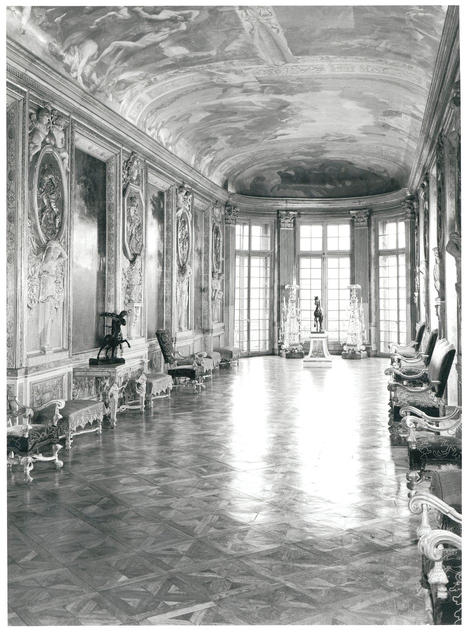 Utsikt over Galerie d'Hercule, designet i 1640 av Charles & Le Vau, Louis Le Brun