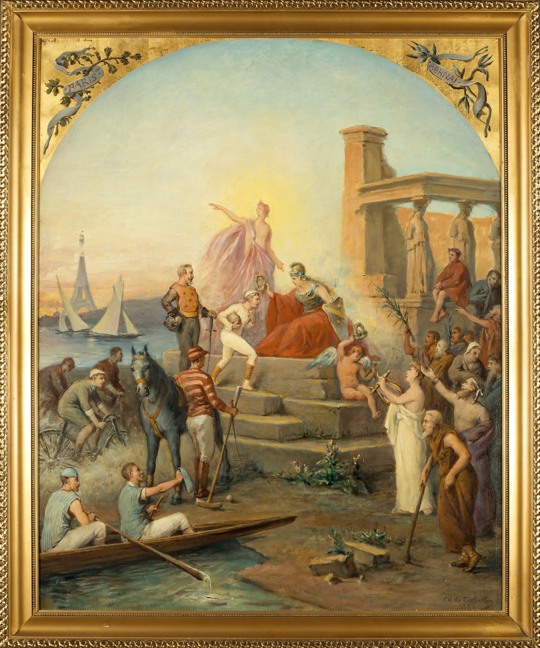 Allegori til sport av Charles Louis Fredy de Coubertin