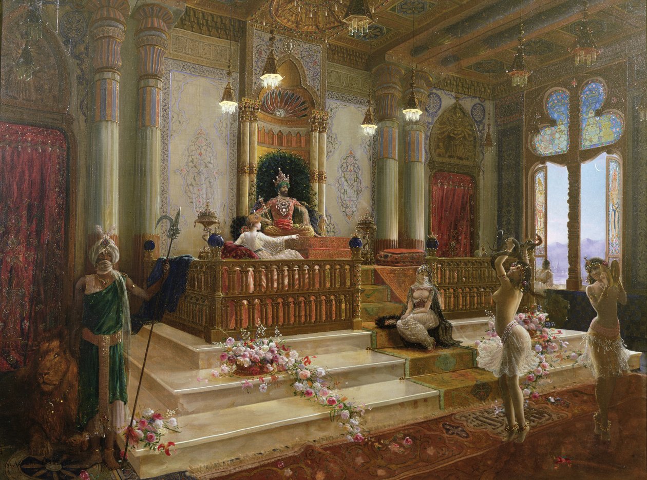 Maharajahenes favoritt, ca. 1870 av Charles Albert Pesnelle