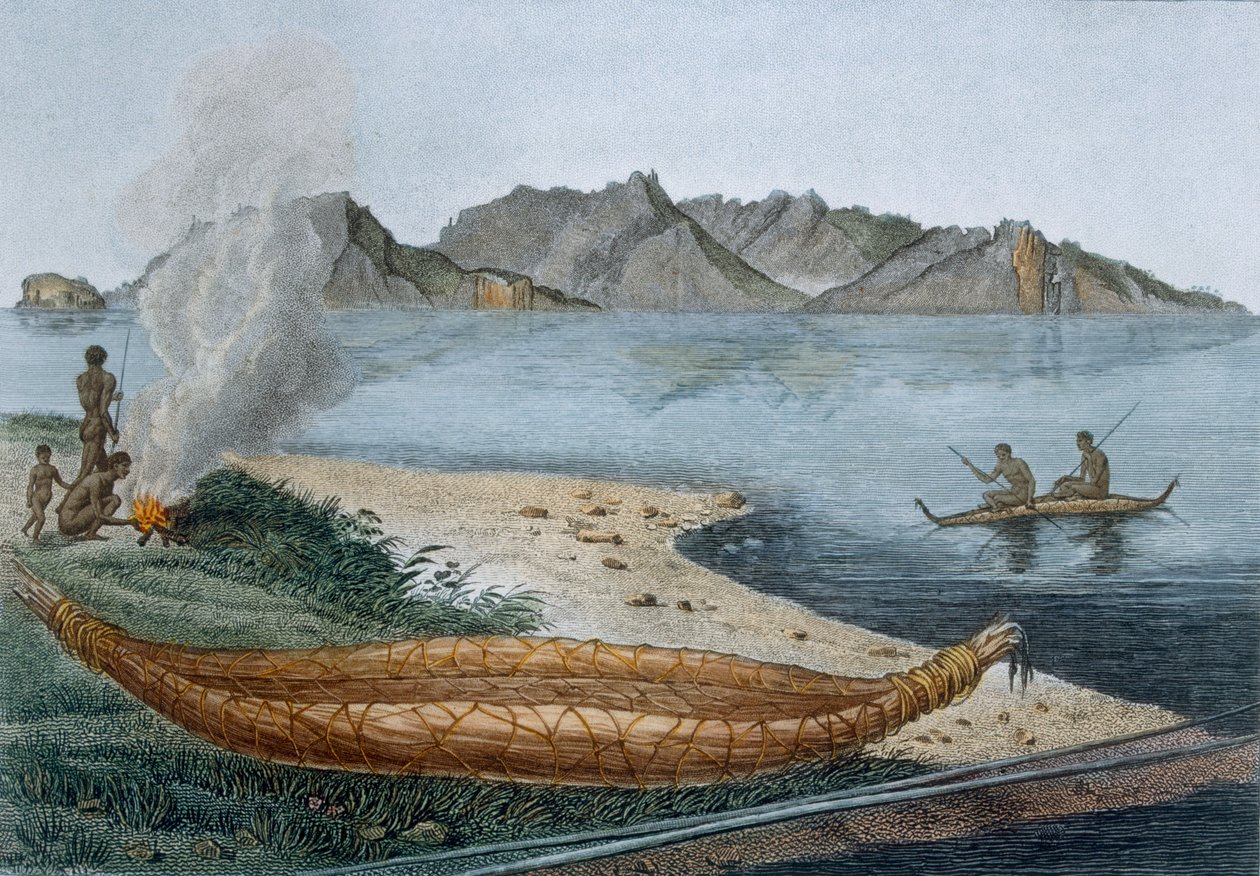 Van Diemans land, alias Tasmania, 1812 av Charles Alexandre Lesueur