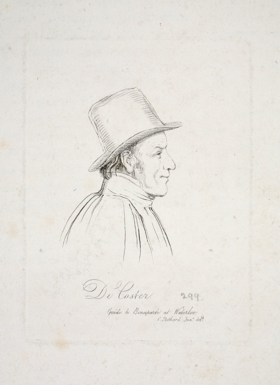 De Coster, guide til Bonaparte på Waterloo av Charles Alfred Stothard