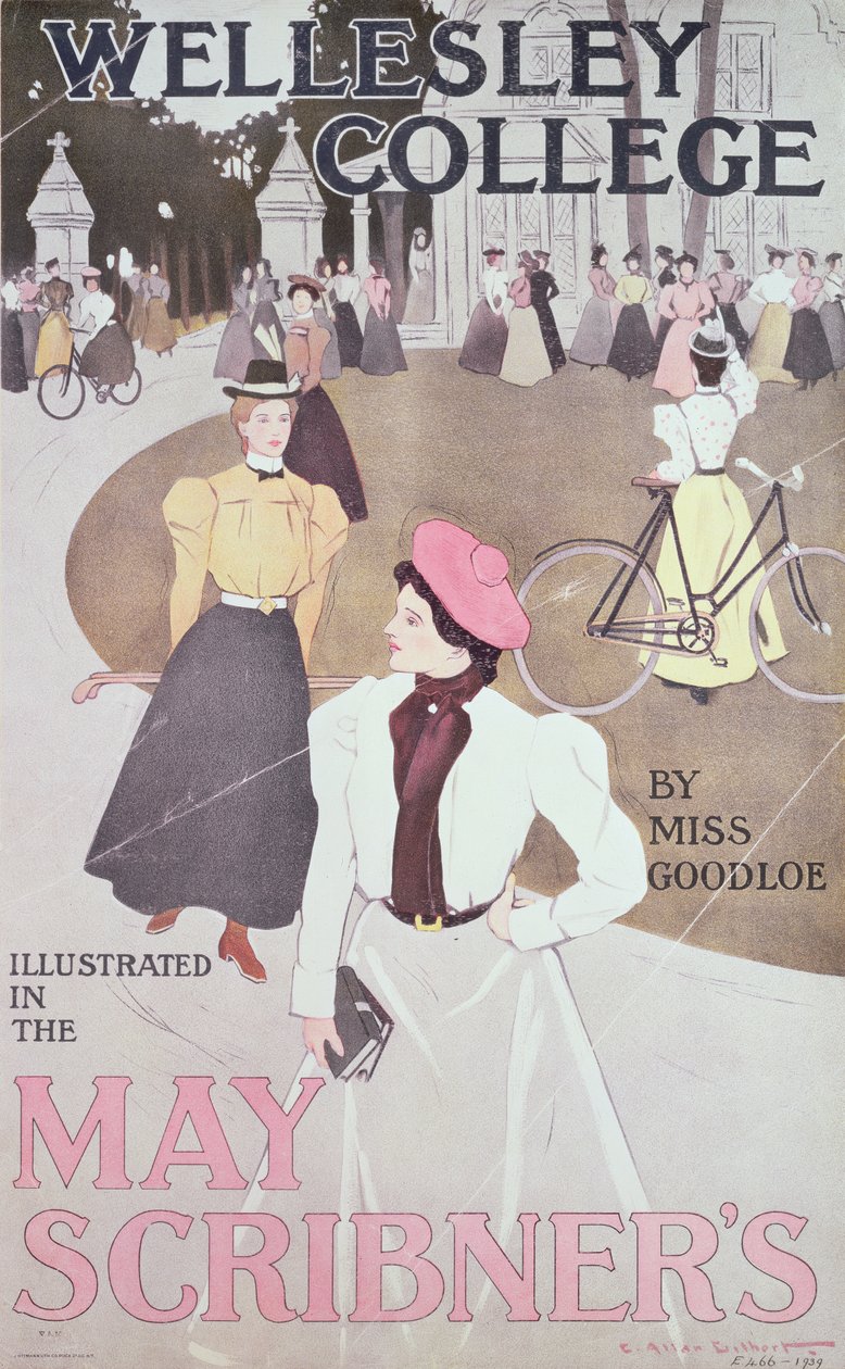 Wellesley College, av Miss Goodloe, omslagsillustrasjon fra Scribner