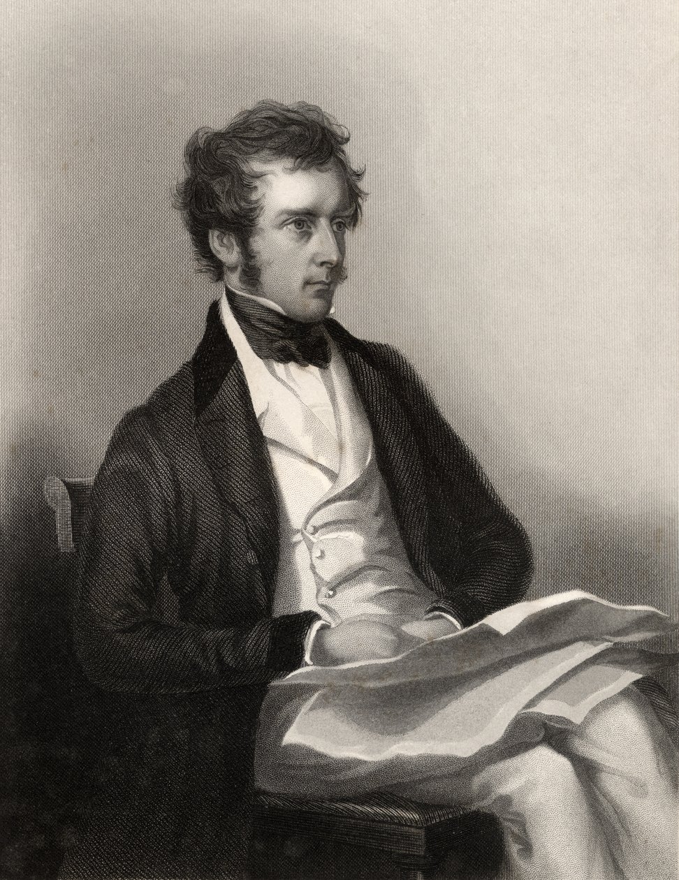 Charles Pelham Villiers, gravert av J. Cochran, fra 