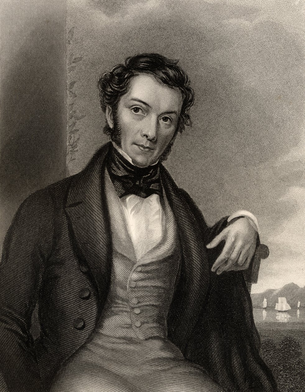 Richard Cobden, gravert av G. Adcock, fra 