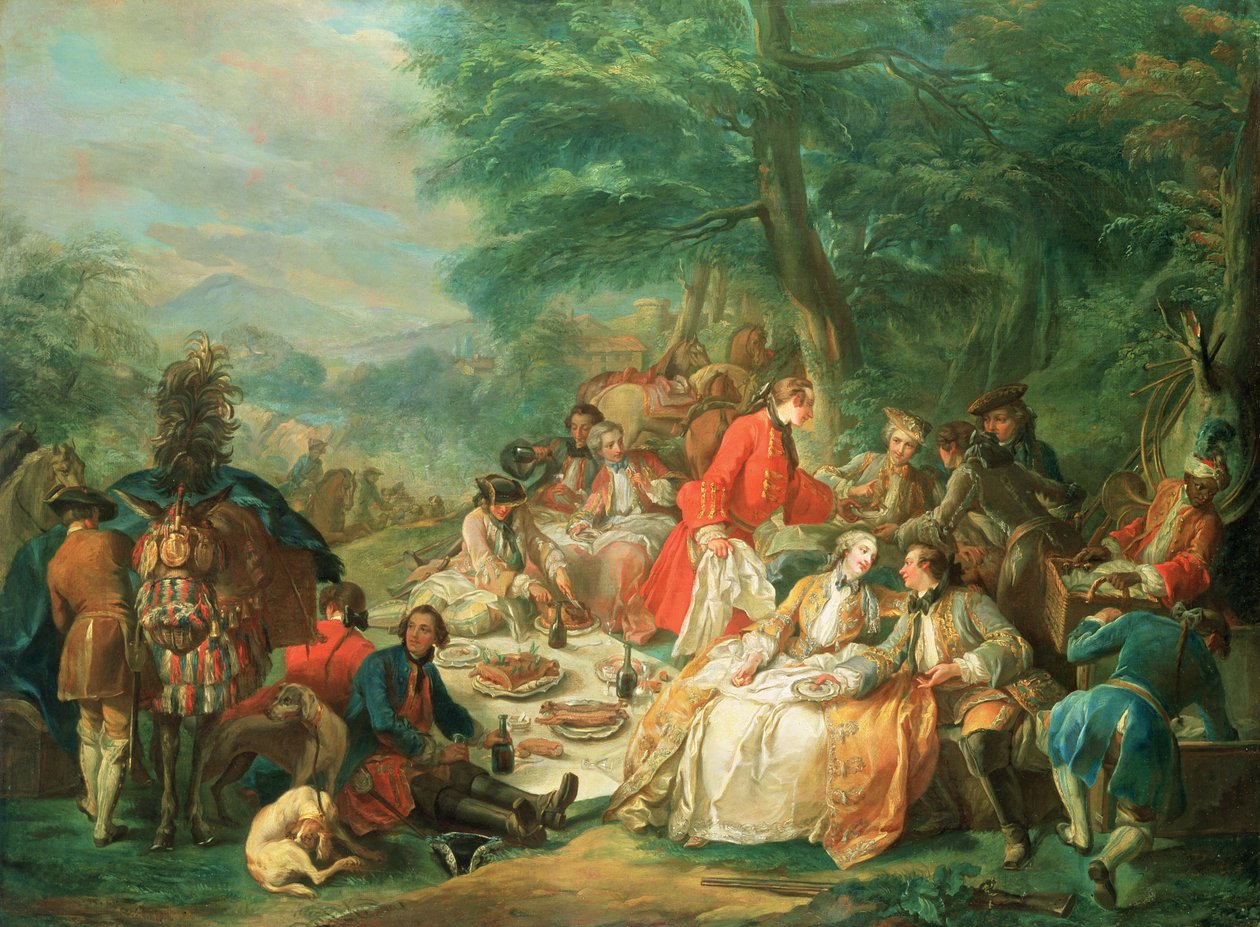 Jakten, 1700-tallet av Charles Amedee Philippe van Loo