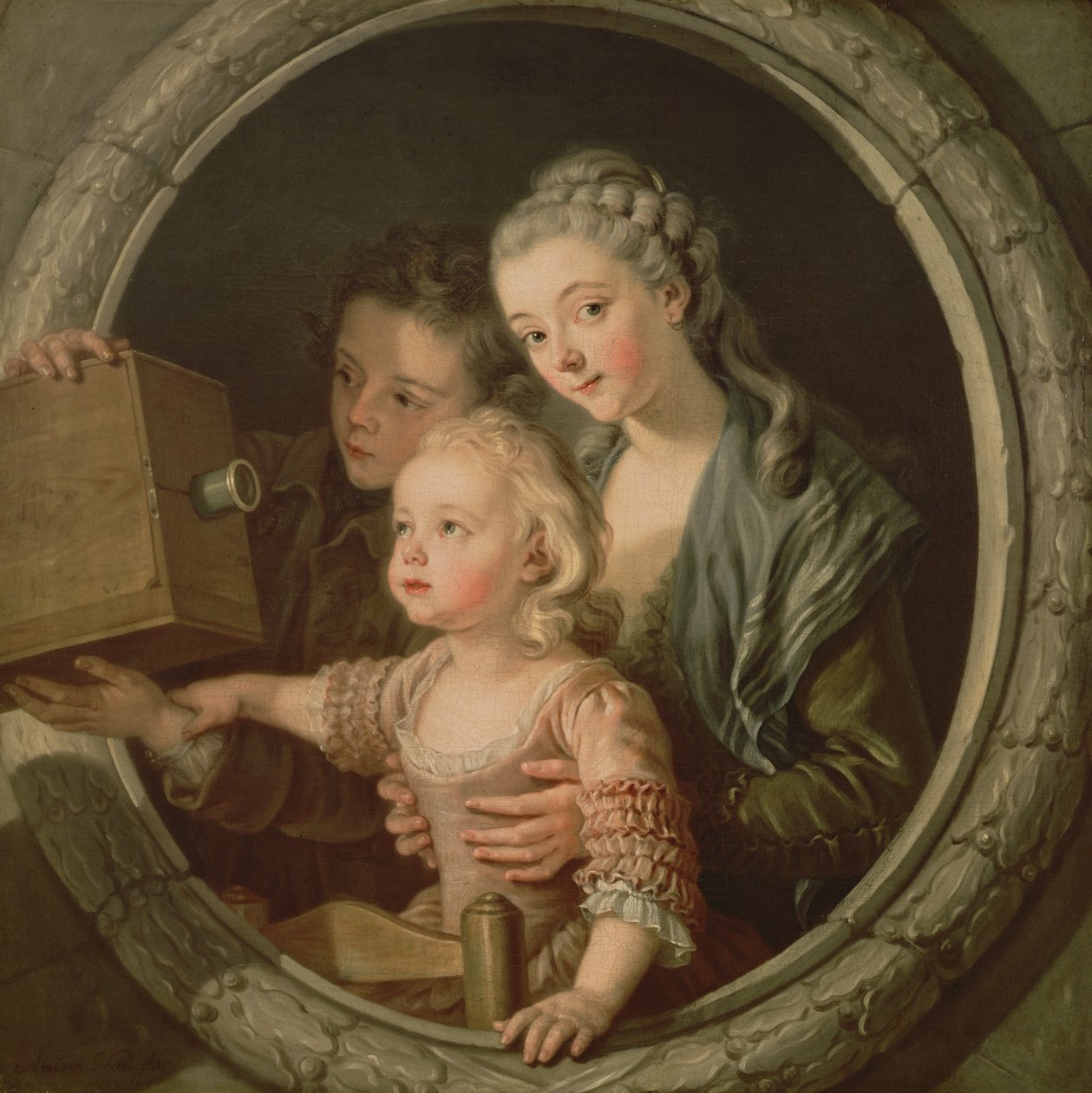 Camera Obscura, 1764 av Charles Amedee Philippe van Loo