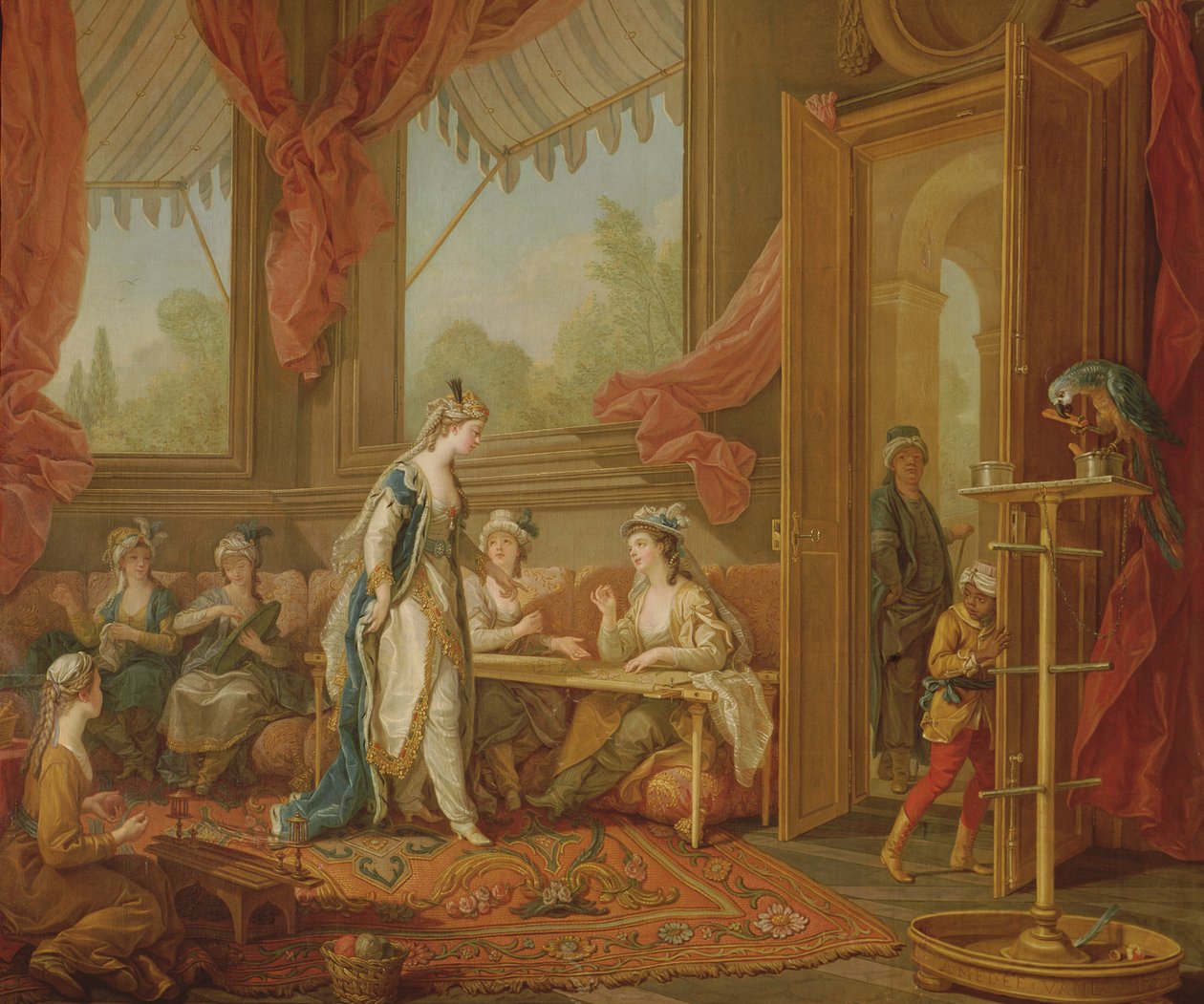 Sultana bestiller billedvev fra Odalisques av Charles Amedee Philippe van Loo