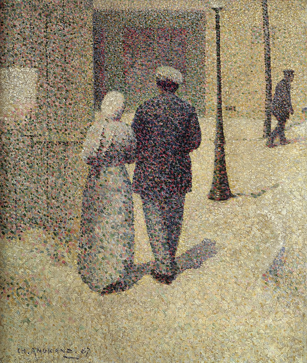 Et par i gaten, 1887 av Charles Angrand