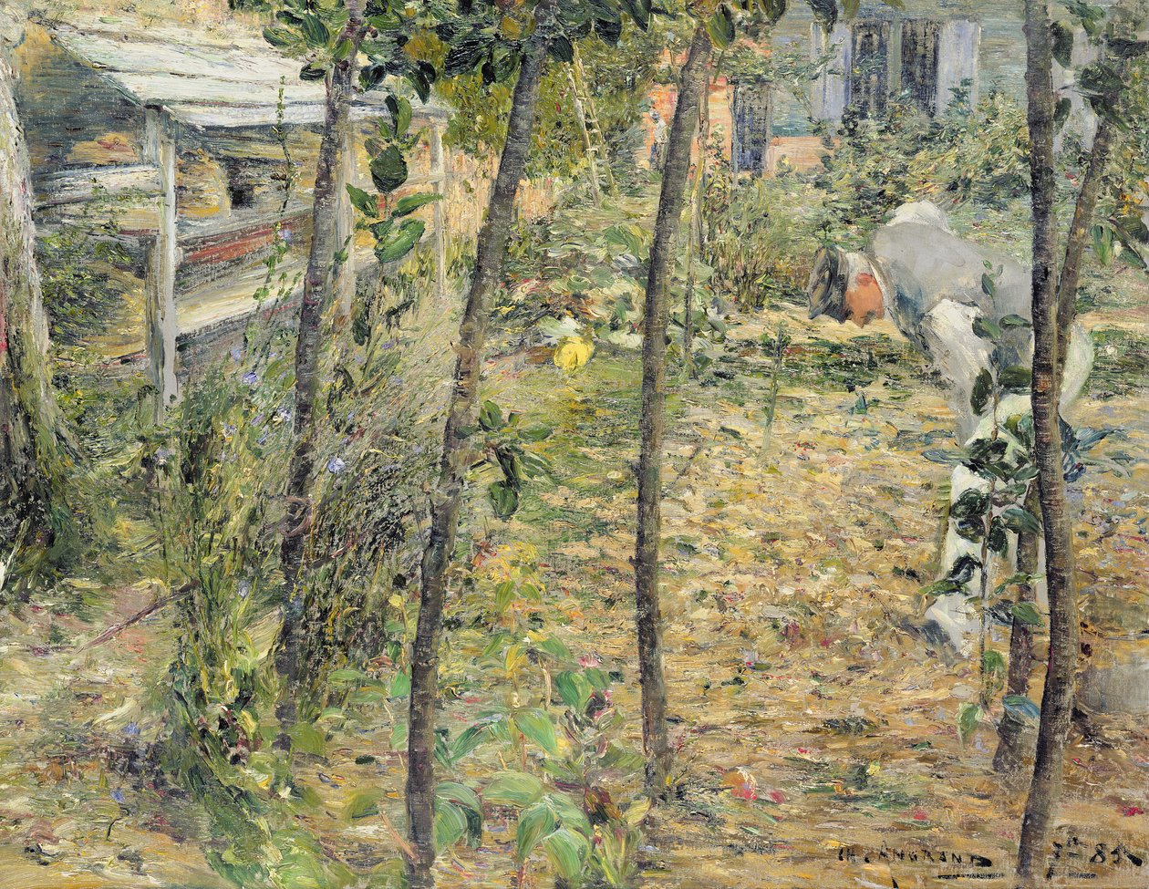I hagen, 1885 av Charles Angrand
