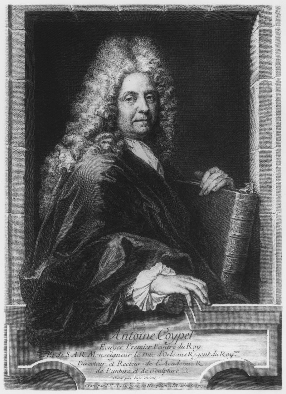 Antoine Coypel, etter et selvportrett, gravert av Jean Baptiste Masse (1687-1767) 1717 av Charles Antoine Coypel