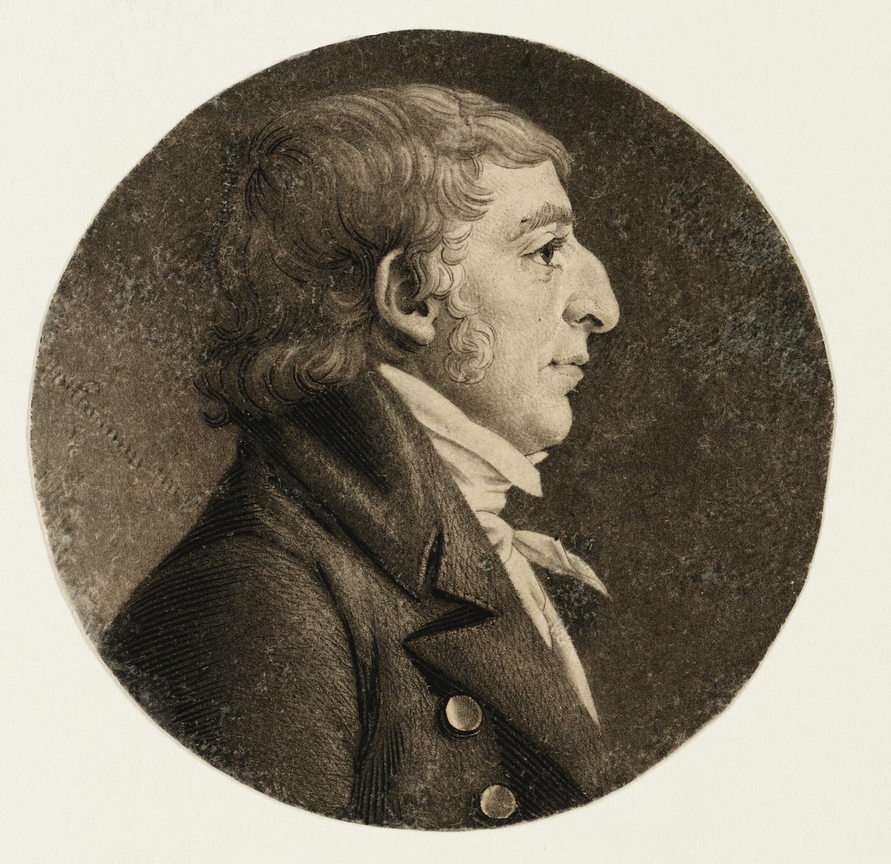 Benjamin King, pub. 1806 av Charles Balthazar Julien Févret de Saint Mémin