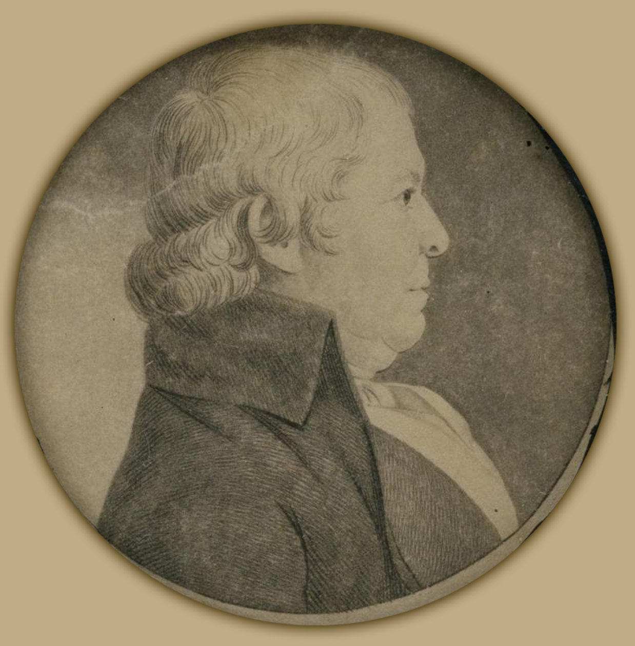 Portrett av Paul Revere, Jr. av Charles Balthazar Julien Févret de Saint Mémin