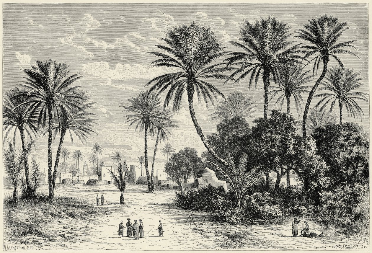 Oasis of Gafsa: Tunis av Charles Barbant