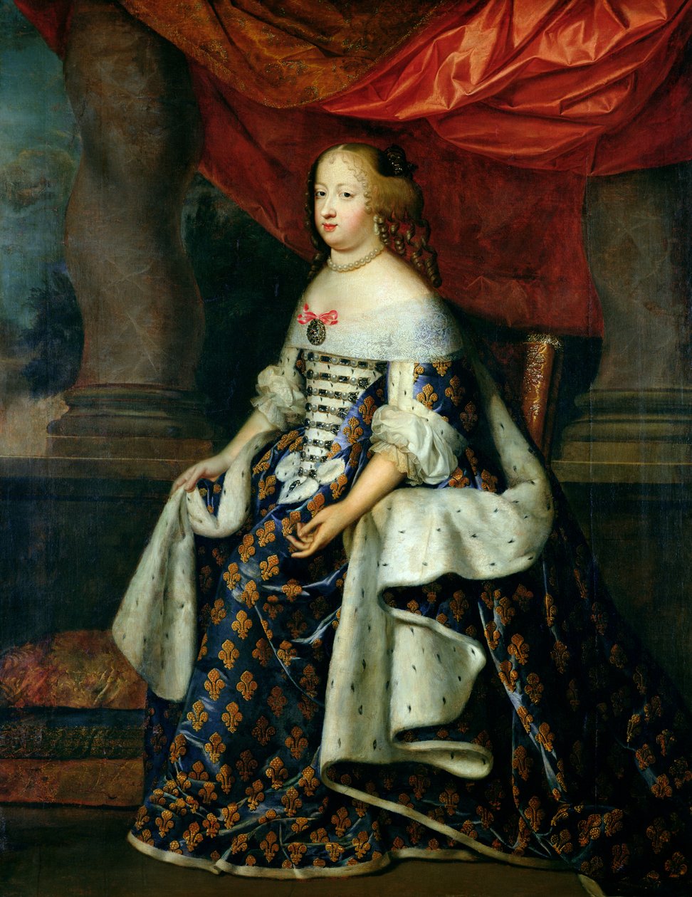 Portrett av Marie-Therese (1638-83) av Østerrike, etter 1660 av Charles Beaubrun