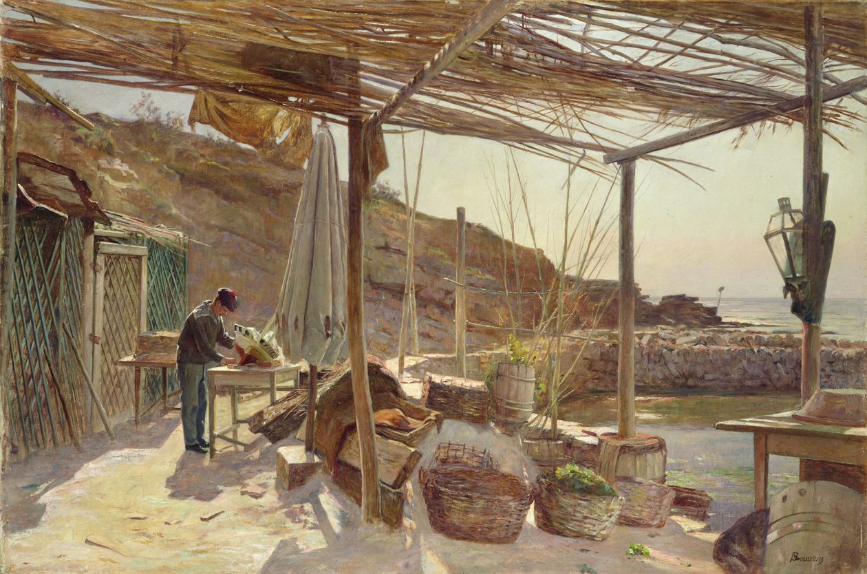 Lagerhuset på Ciotat, før 1903 av Charles Beauverie