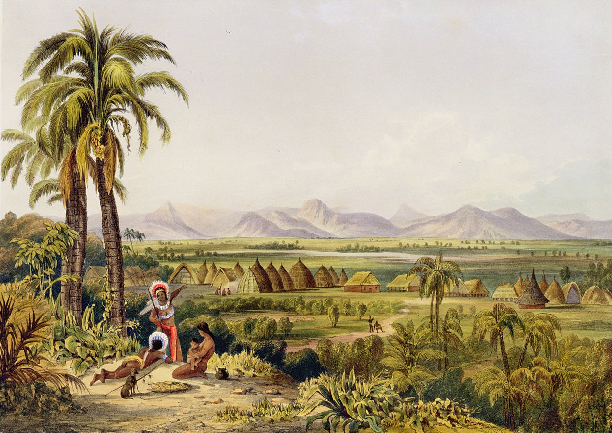 Pirara og Lake Amucu, The Site of Eldorado, trykt av Georges Barnard, fra 