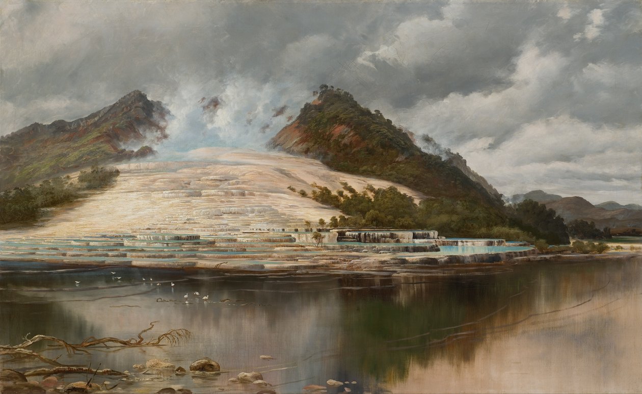 Hvite terrasser, Rotomahana av Charles Blomfield