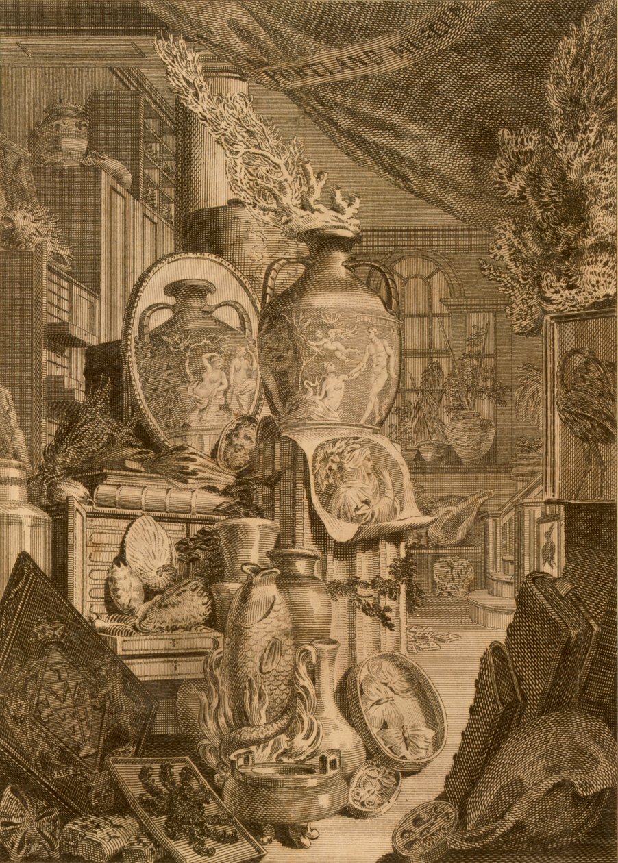 Portland Museum, 1786 av Charles Burney