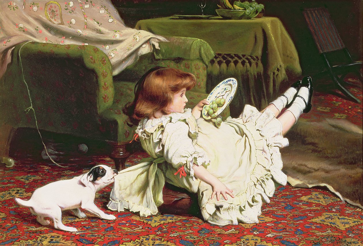 Tid til å spille, 1886 av Charles Burton